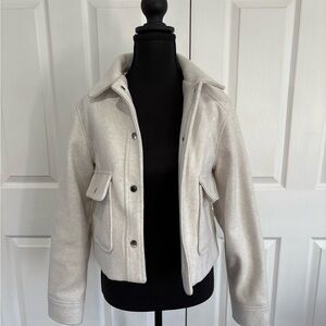 Zara Off-White Outerwear